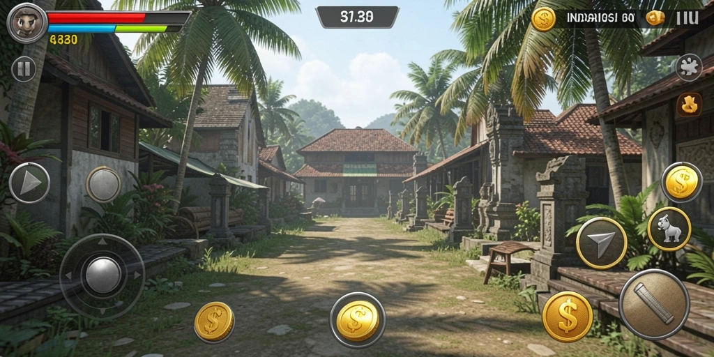 Tampilan awal game yang menarik dan menggugah semangat.